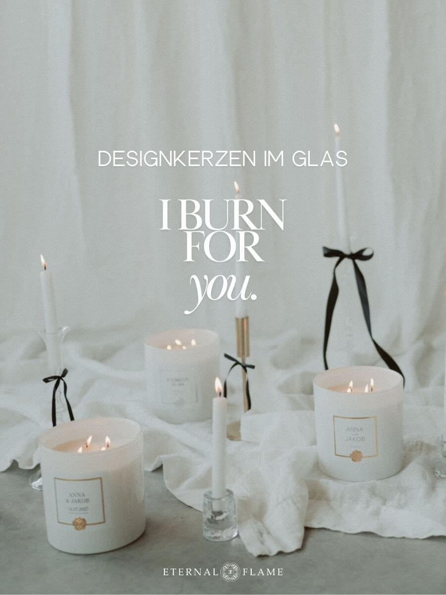 Hochzeitskerze Trauerkerze modern – Eternal Flame -mobile
